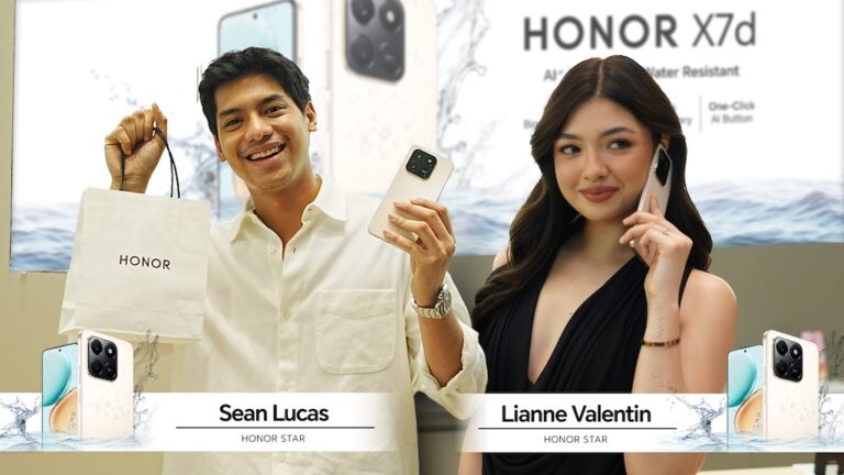 GMA Stars Lianne Valentin and Sean Lucas Celebrate the Nationwide Availability of HONOR X7d with Store Launches in SM City La Union and Olongapo