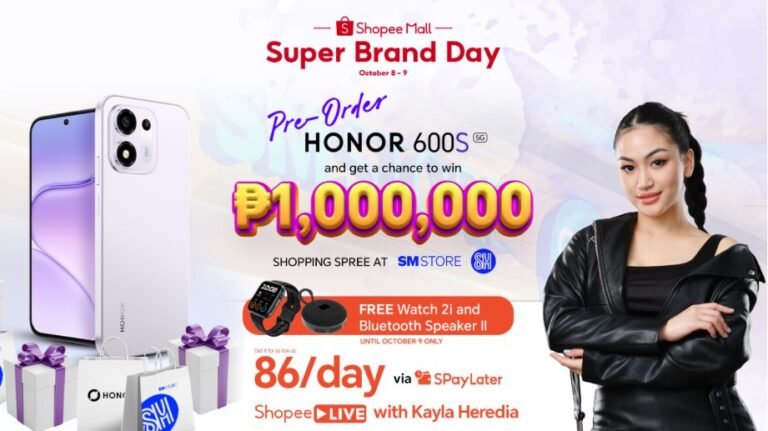 Shop the All-New HONOR 600S 5G and Get a Chance to Win PHP 1M Worth of Shopping Spree!